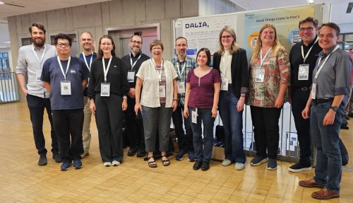 The DALIA team at the poster presentation of CoRDI 2025 in Aachen. 

