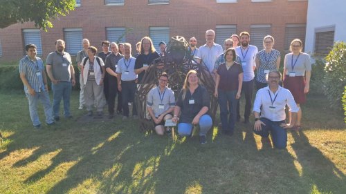 The DALIA team in Mainz in the garden of the academy of science and literature.