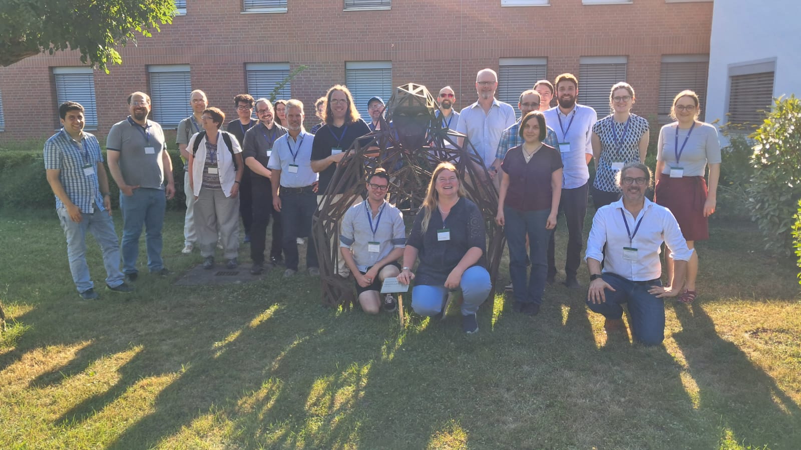 The DALIA team in Mainz in the garden of the academy of science and literature.